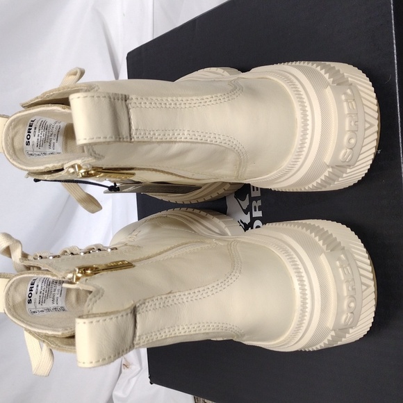 NIB Sorel ONA AVE Women's Waterproof Lace Boot Honey White Sea Salt size… - Picture 5 of 11